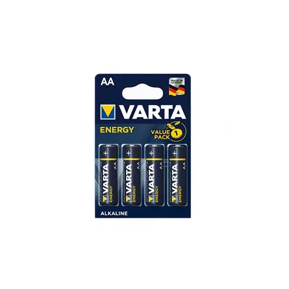 Pilhas AA LR6 Alcalinas 1.5V 2600mAh Varta Energy 4un