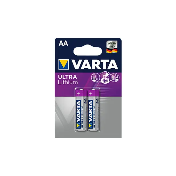 Pilhas AA Litio Varta LR6 1.5V 2un