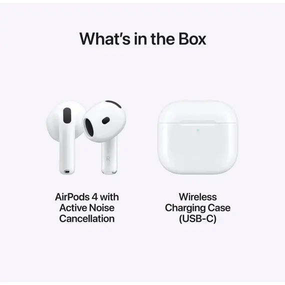 APPLE AirPods 4 (USB-C) with Active Noise Cancellation