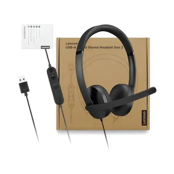 LENOVO USB-A Wired Stereo Headset Gen 2