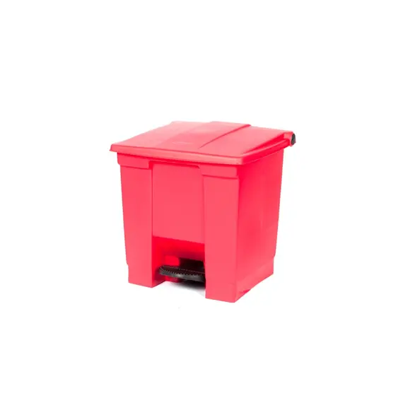 Contentor 30L Plástico Vermelho com Pedal