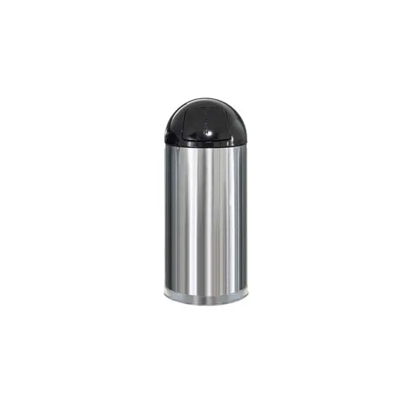 Contentor 55L Metal EasyPush Aço Inox