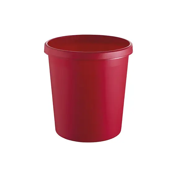 Papeleira 18L Plástico Vermelho Opaco