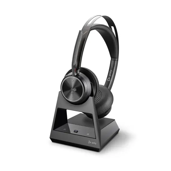 HP Poly Voyager Focus 2 USB-C BT Headset +USB-C/A Adapter +Charging Stand SmartBuy