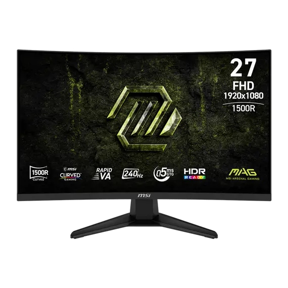 MSI MAG 275CF X24 27inch 1920x1080 FHD 1xDisplayPort 1.2a 2xHDMI 2.0b