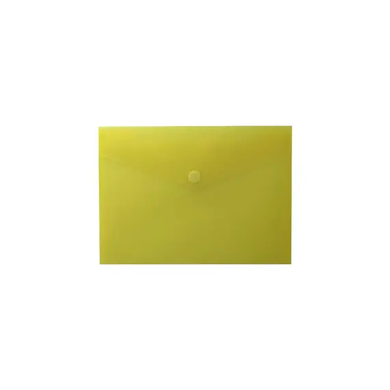 Bolsa 250x180mm A5 Envelope Fecho Velcro Plástico Amarelo