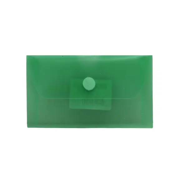 Bolsa 105x65mm Envelope Fecho Velcro Plástico Verde