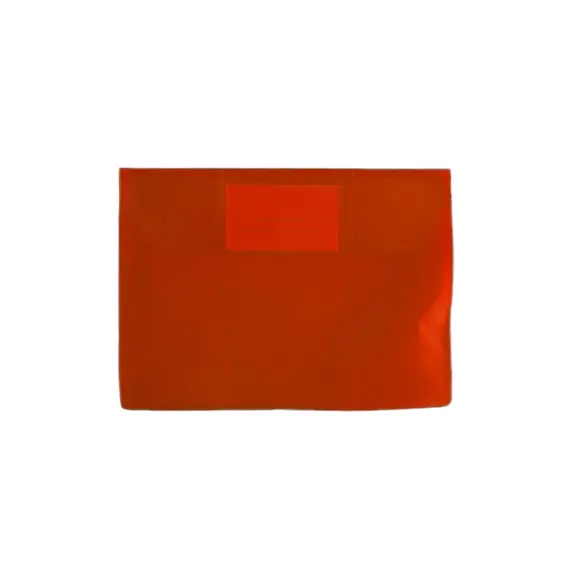 Bolsa 225x165mm A5 Envelope PVC Visor Vermelho 10un