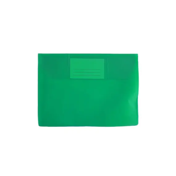 Bolsa 225x165mm A5 Envelope PVC Visor Verde 10un