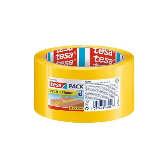 Fita Adesiva Segurança 50mmx50m Amarela Tesa 1un