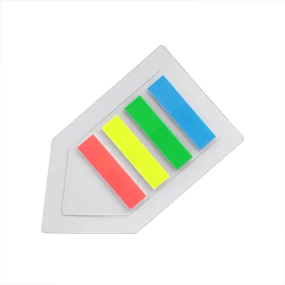 Marca-páginas Livro 80 Separadores Film Adesivos 12x45mm 2un