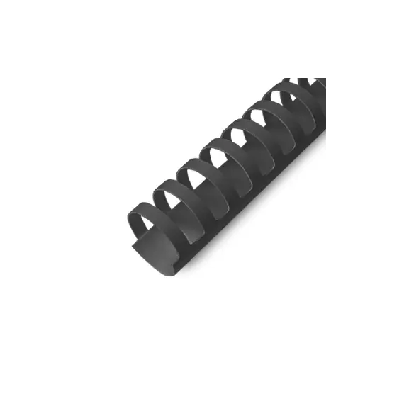 Argolas PVC Encadernar 19mm Preto 165 Folhas 100un