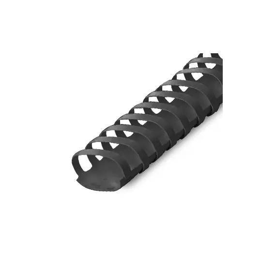 Argolas PVC Encadernar 32mm Ovais Preto 280 Folhas 50un