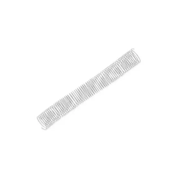 Argolas Espiral Metálicas Passo 5:1 38mm Prata 25un