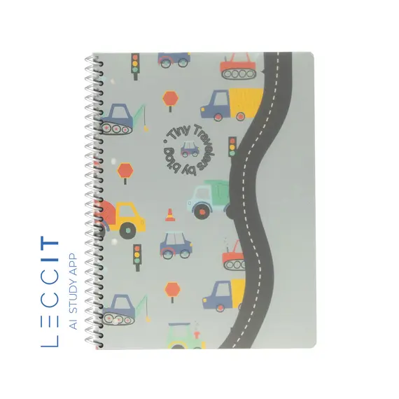 Caderno Espiral A4 Pautado PP PLAY ME Cars 80Fls 1un