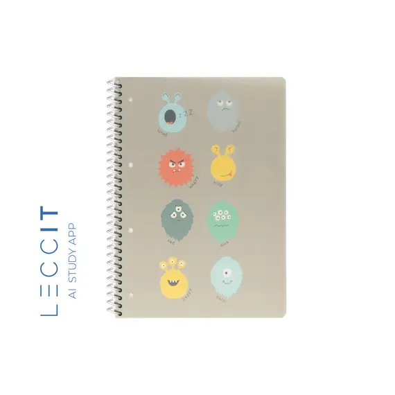 Caderno Espiral A5 Pautado PP PLAY ME Monster 80Fls 1un