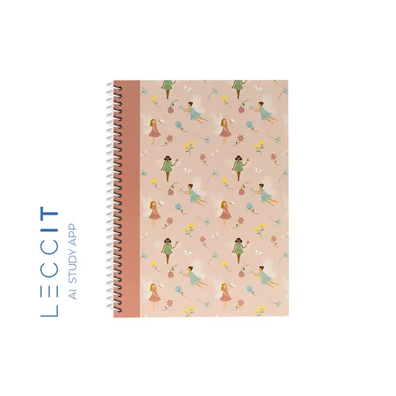 Caderno Espiral A5 Pautado FAIRIES Tale 80Fls 1un