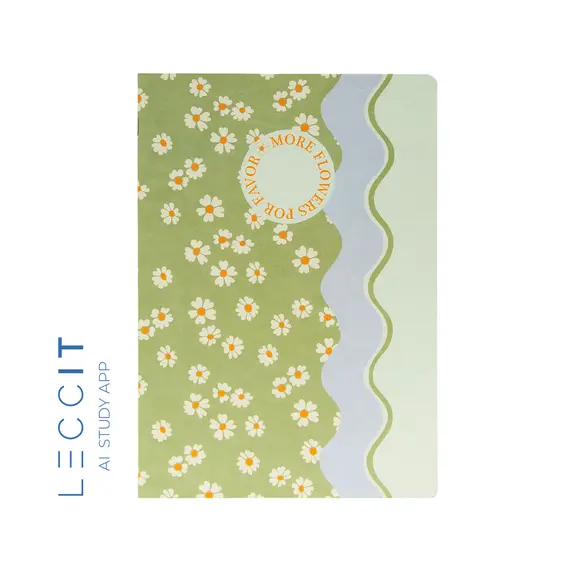 Caderno Agrafado A4 Quadriculado FLOWERS Waves 48Fls 1un