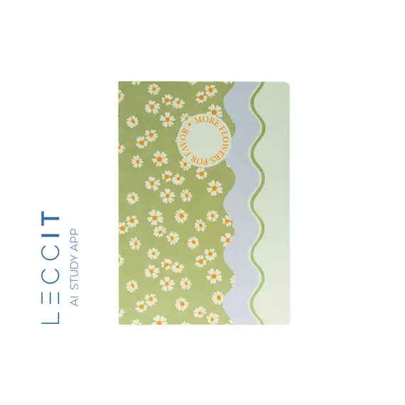 Caderno Agrafado A5 Pautado FLOWERS Waves 48Fls 1un