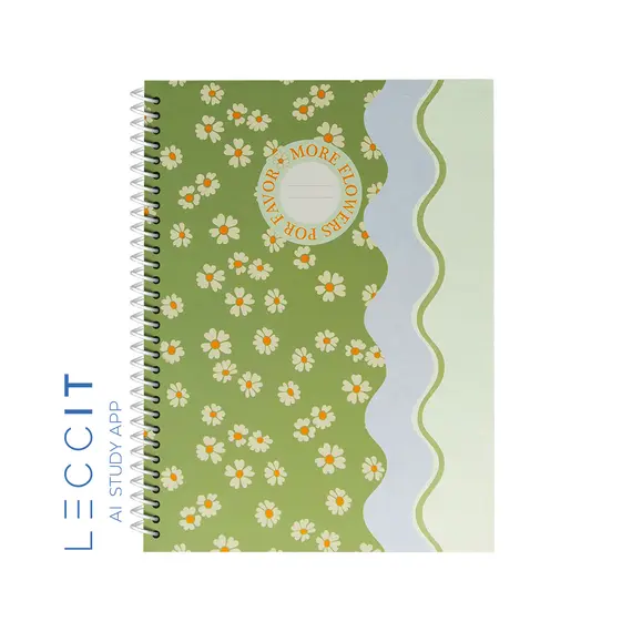 Caderno Espiral A4 Quadriculado FLOWERS Waves 80Fls 1un