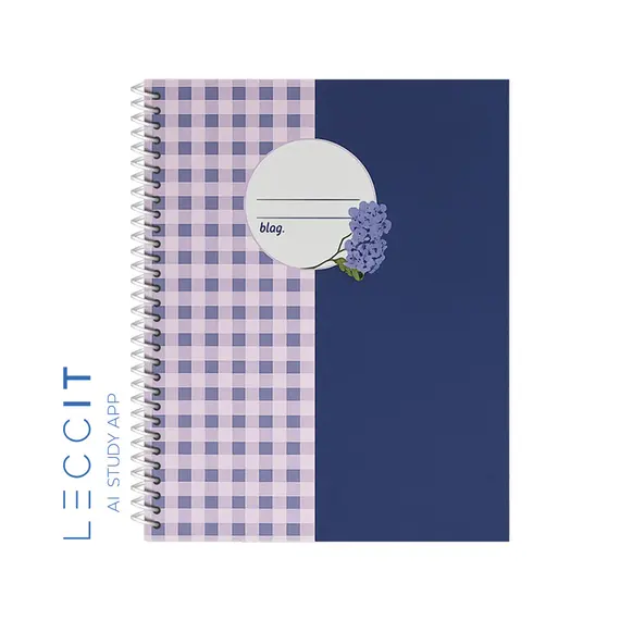 Caderno Espiral A4 Pautado PROVENCE Vichy 80Fls 1un