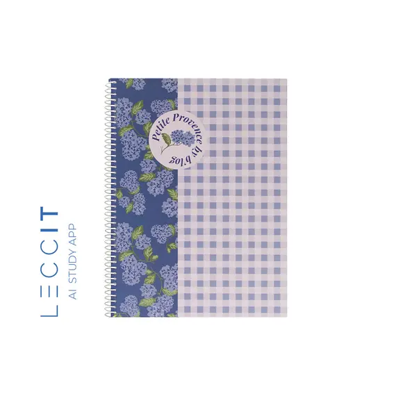 Caderno Espiral A5 Quadriculado PROVENCE Flower 80Fls 1un