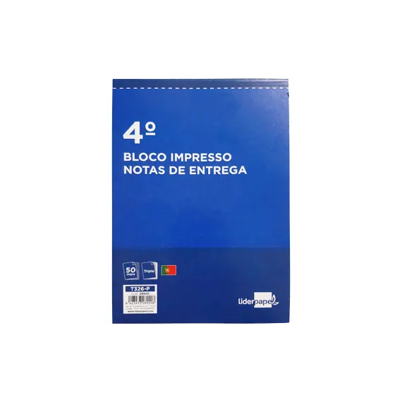 Bloco Nota de Entrega com Triplicado