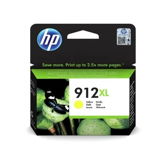 Cartucho HP 912XL High Yield Yellow Inkem | Alta Capacidade e Rendimento para Impressoras HP