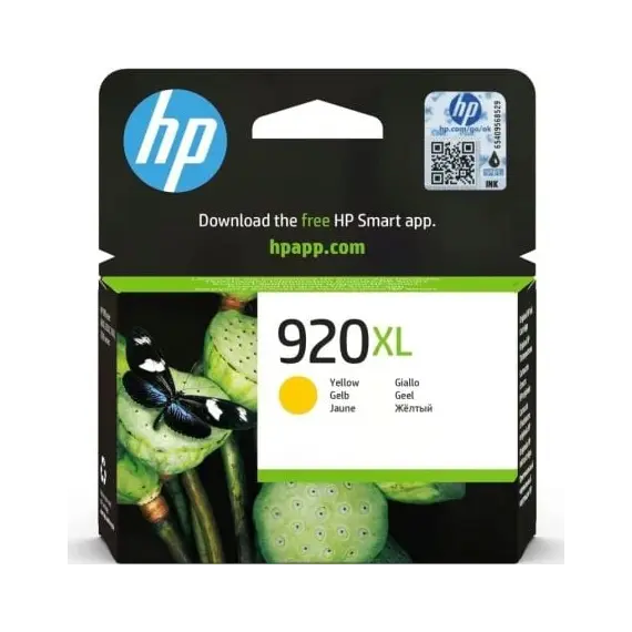 Cartucho de Tinta Amarelo HP 920XL Original CD974AE BGY - Alta Capacidade até 700 páginas | bluepixel.pt