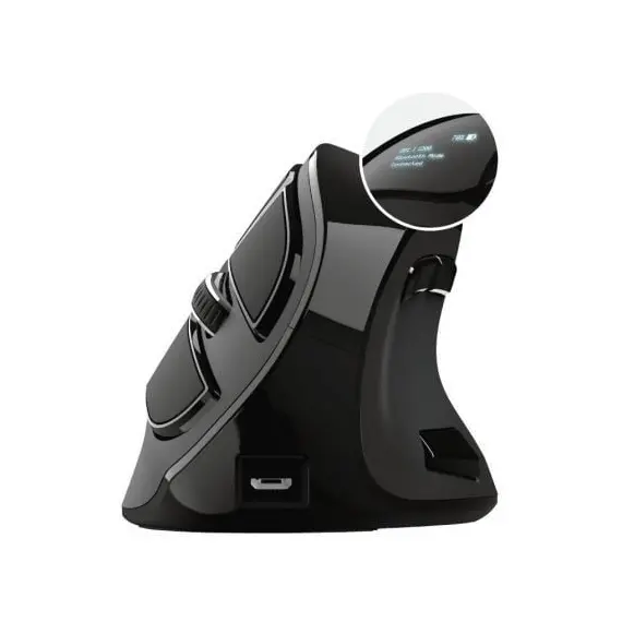Trust VOXX Ergonomic Rechargeable Mouse - Rato sem fios confortável e recarregável | bluepixel.pt