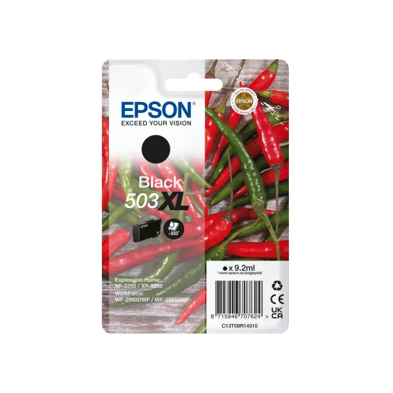 Cartucho EPSON 4LB Singlepack Black 503XL - Tinta preta de alta capacidade para impressoras Epson | BluePixel
