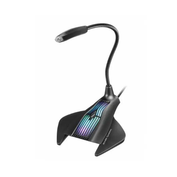 MARS GAMING MMIC RGB PRO MICROPHONE, MUTE, FLEX, USB, WIN / MAC / PS4, WHITE