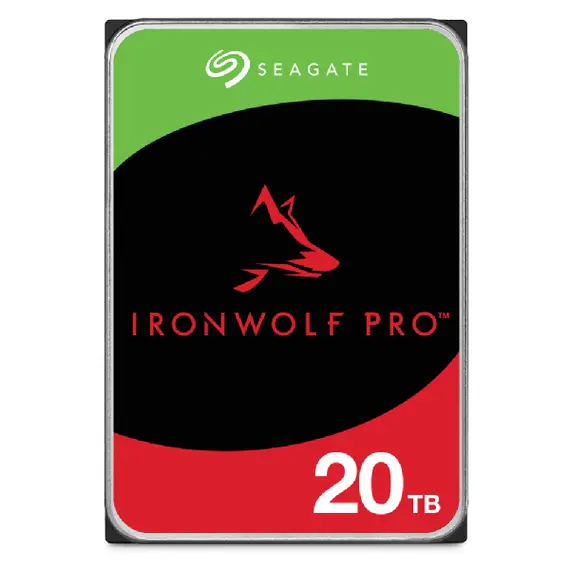 Seagate IronWolf Pro 20TB HDD NAS 7200rpm SATA 6Gb/s 256MB cache para sistemas RAID e NAS 24x7