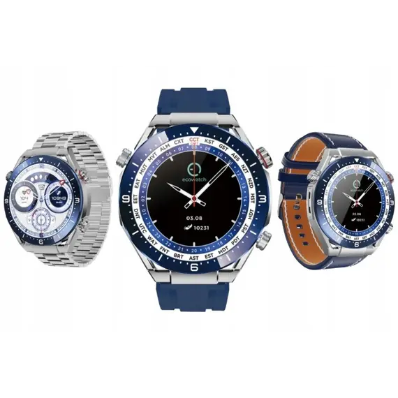 MAXCOM ECOWATCH EW01 SMARTWATCH SILVER/ BLUE