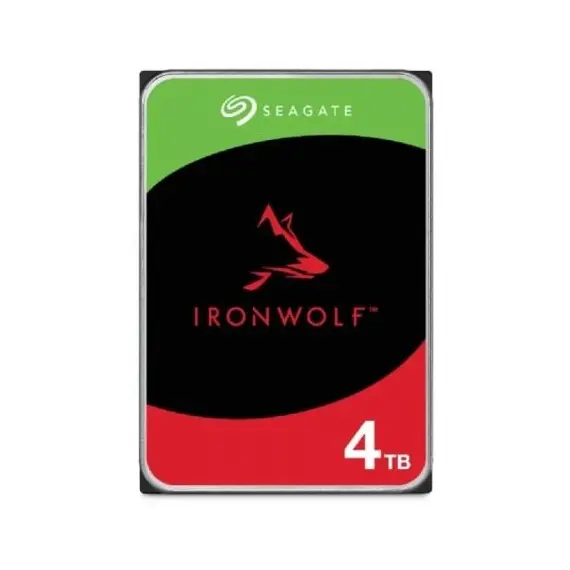 Disco Rígido Seagate IronWolf 4TB NAS 5400rpm SATA 6Gb/s 256MB Cache 3.5'' para Sistemas RAID e NAS