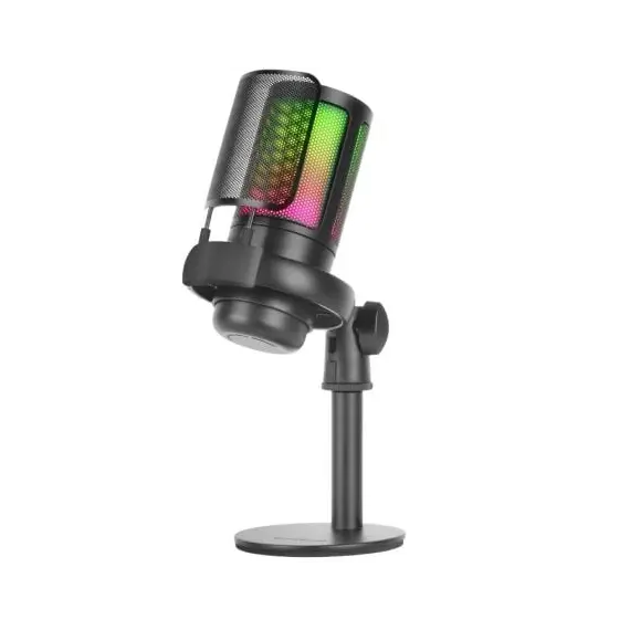 MARS GAMING MMIC-SE ULTRA-HIGH DEF PROFESSIONAL ARGB MICROPHONE, 192KHZ 24BIT ADC, ANTI-VIBRAT, BLACK
