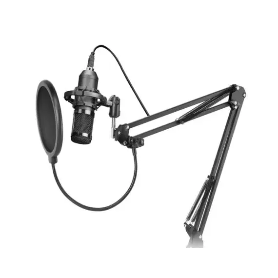 MARS GAMING MMICPRO ULTRA-HIGH DEF MICROPHONE, 192KHZ, ARM, ANTI-VIBRATION + POP FILTER, USB