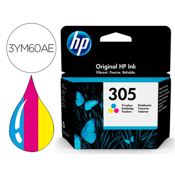 HP 305 Tri-color Original Ink Cartridge