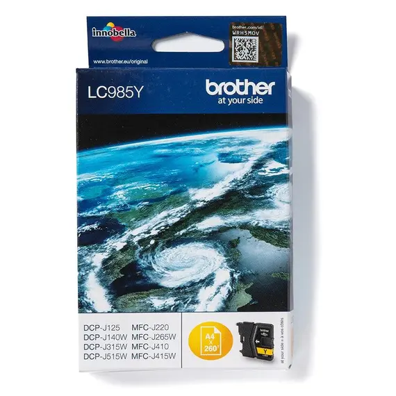 BROTHER LC985Y yellow ink 260pages DCPJ125 DCPJ140 DCPJ315 DCPJ515 MFCJ220 MFCJ265 MFCJ410 MFCJ415