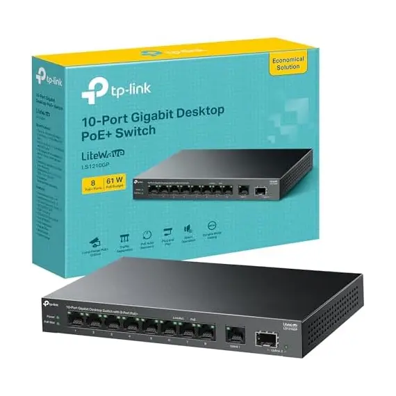 TP-LINK 10-Port Gigabit Desktop Switch with 8-Port PoE+