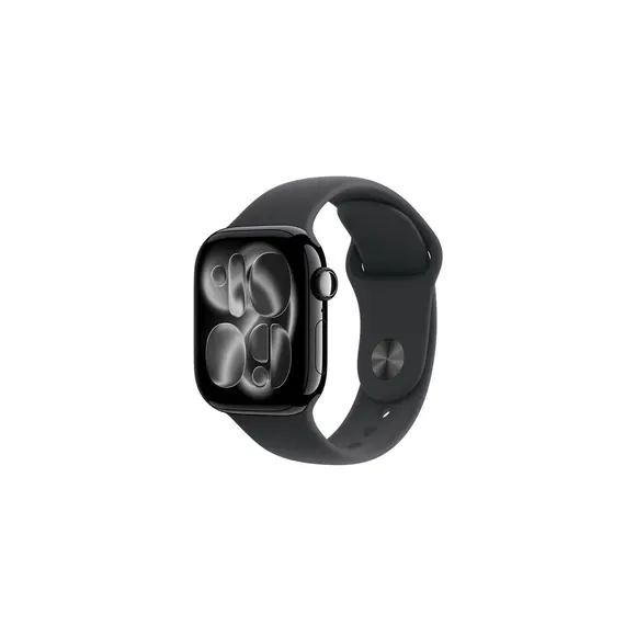 APPLE WATCH SERIES 11 GPS + CELLULAR 42MM JET BLACK ALUMINIUM CASE WITH BLACK SPORT BAND - S/M
