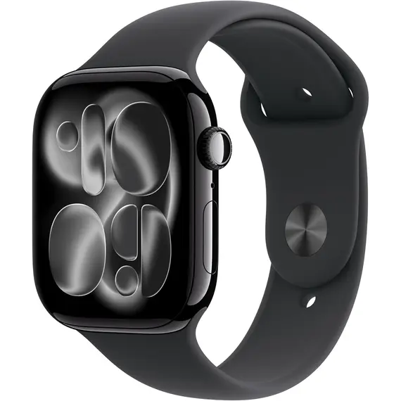 APPLE WATCH SERIES 11 GPS + CELLULAR 46MM JET BLACK ALUMINIUM CASE WITH BLACK SPORT BAND - S/M