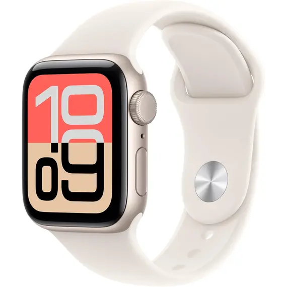 APPLE WATCH SE 3 GPS 40MM STARLIGHT ALUMINIUM CASE WITH STARLIGHT SPORT BAND - S/M