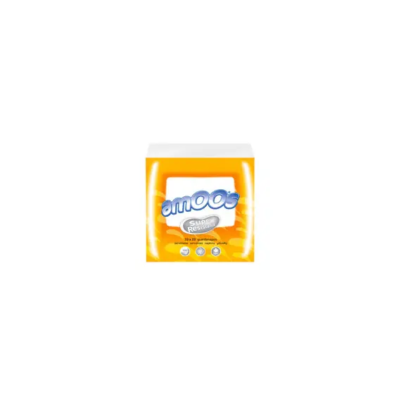 Guardanapos 33x33 2Fls Branco Amoos 100un