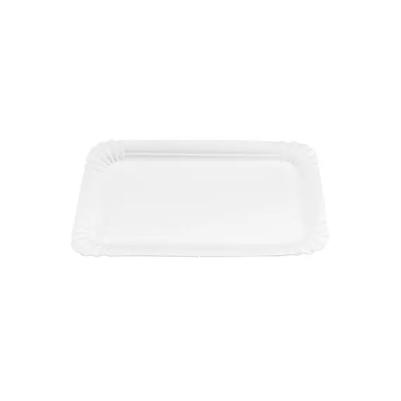 Travessas Cartão Retangular Branco 20x13cm 100un