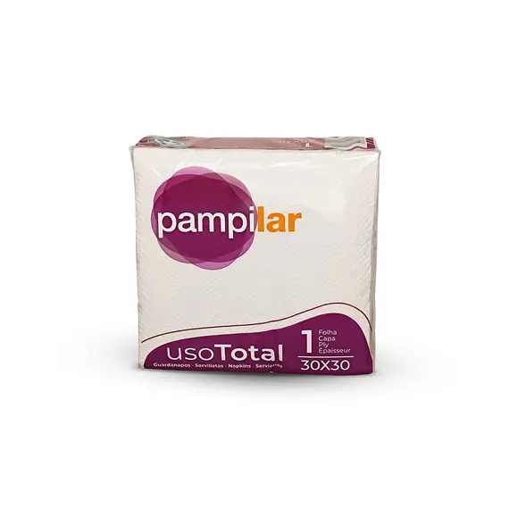 Guardanapos 30x30 1Fl Branco Pampilar 70un