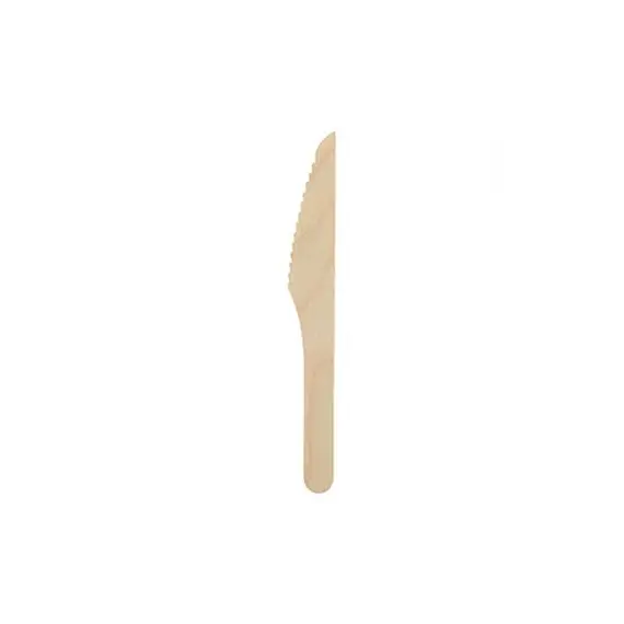 Facas Madeira 16,5cm 100un