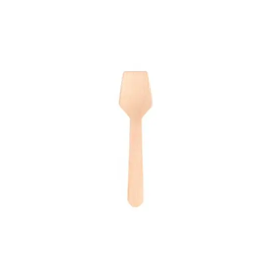 Colheres Gelado Madeira 9,5cm 100un