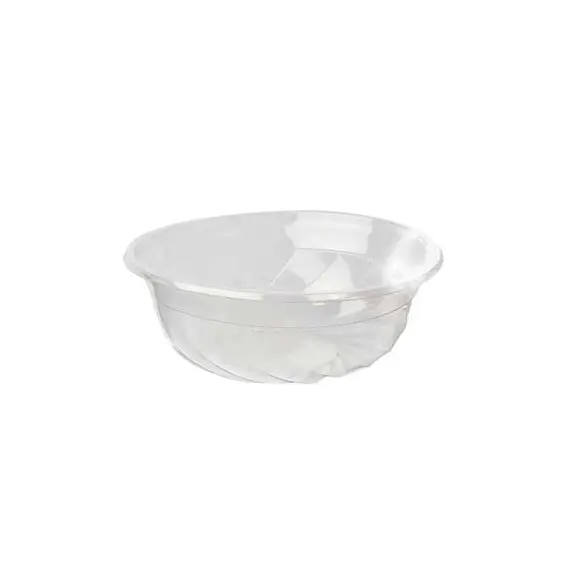 Saladeiras 1100ml PLA Redondo Transparente 50un