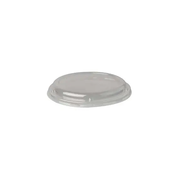 Tampas Ø18,1cm Saladeiras Redondas PLA Transparente 50un